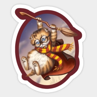 Wizard Kitten Sticker